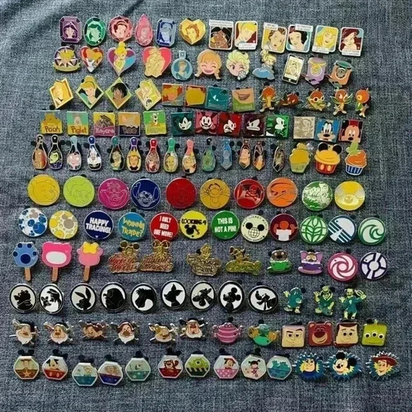 Disney Accessories - Disney Pin Bundle – 25 Authentic, Tradable, No Duplicate Pins!